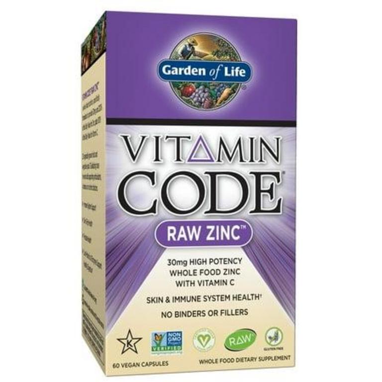 GARDEN OF LIFE VITAMIN CODE ZINC CAPSULES