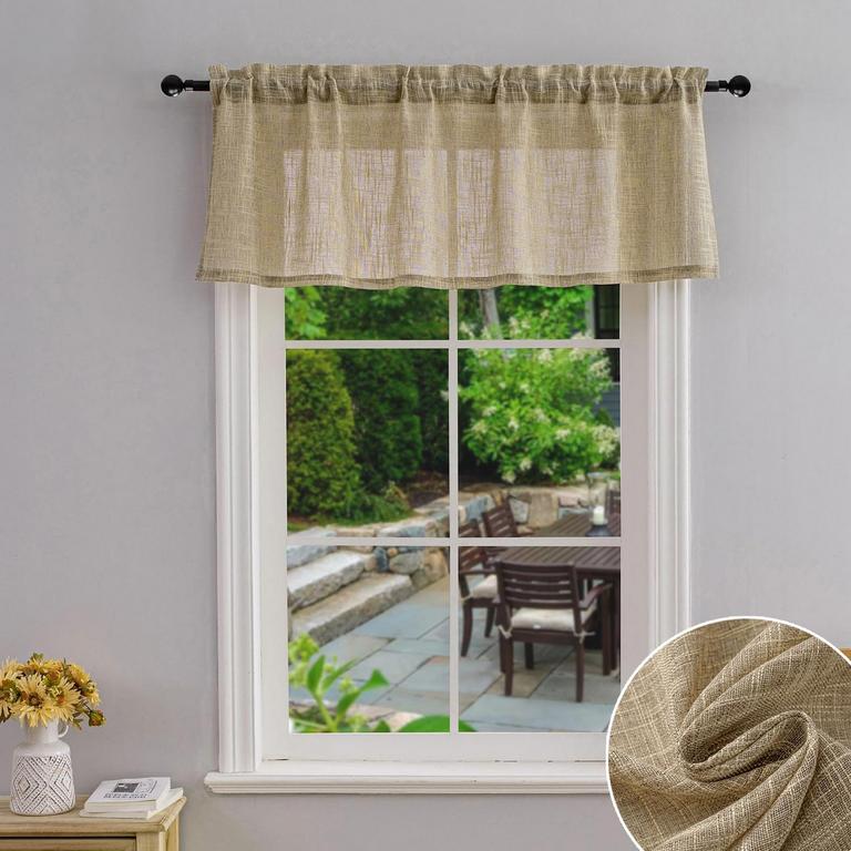 BEDA HOME 52X18IN TEXTURED VALANCE