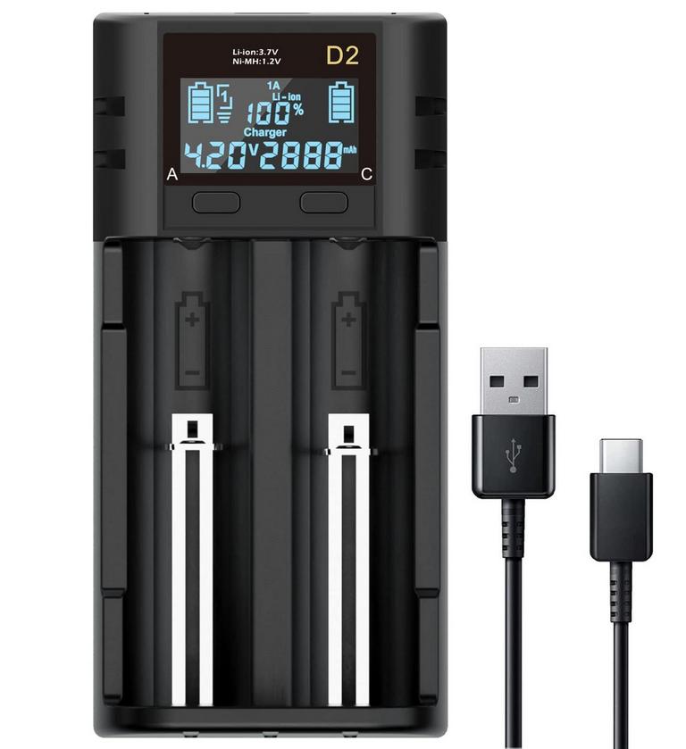2-SLOT BATTERY CHARGER
