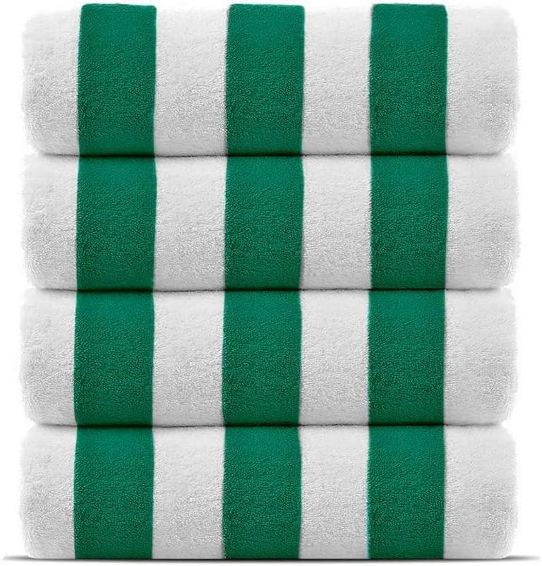 COTTON STRIPE BEACH TOWEL 4PK