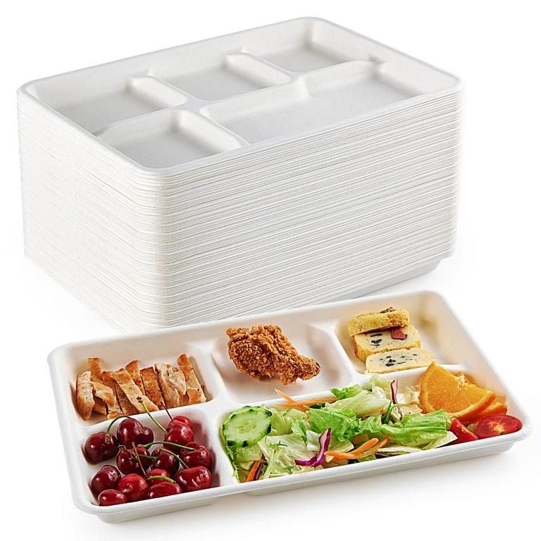 5 COMPARTMENT ECO PLATES 100PK