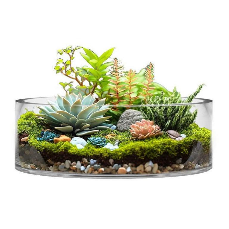 CYS EXCEL GLASS VASE 4"H