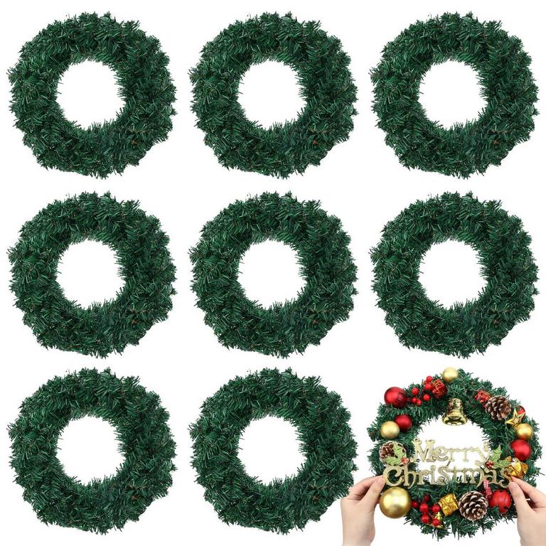 ZEYUNE 12PCS 14IN WREATHS