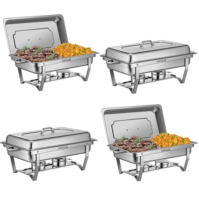 NPOUE 8QT CHAFING DISHES 4PK
