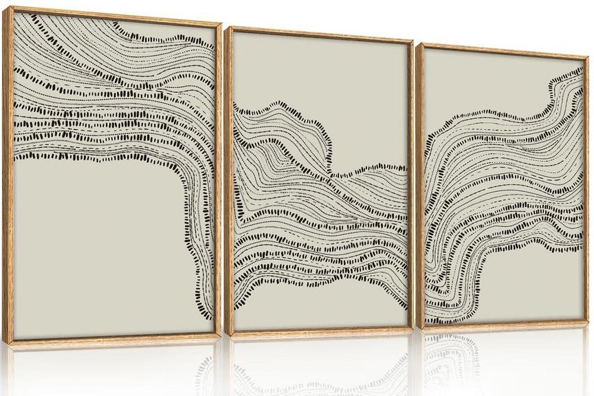 HLNIUC 16IN X 24IN 3PC WALL ART SET