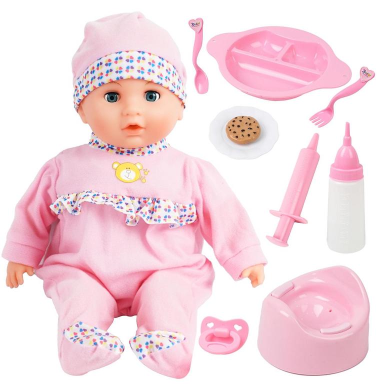 SMILESSKIDDO 16IN DOLL PINK