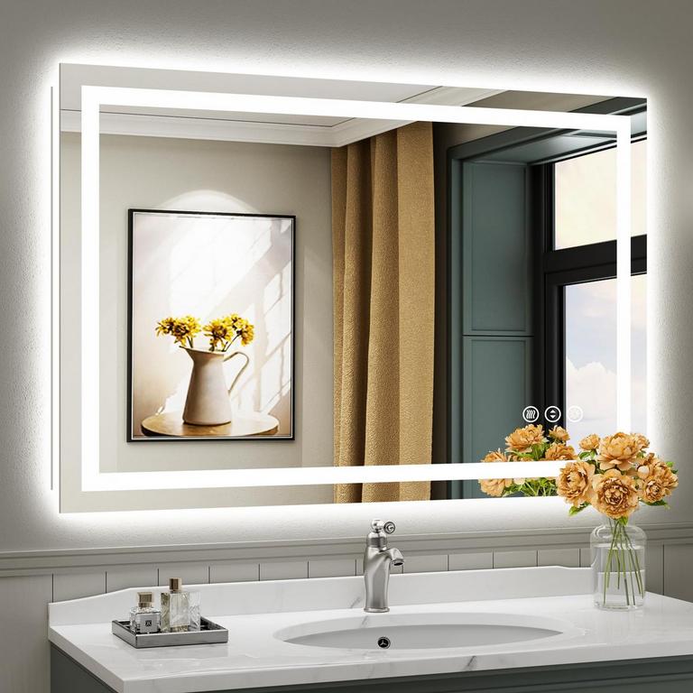 BRIIVUE 48IN  X 32IN LED MIRROR