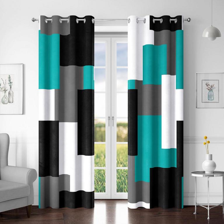 TYROT 100% BLACKOUT CURTAINS 52IN X 96IN 2PK
