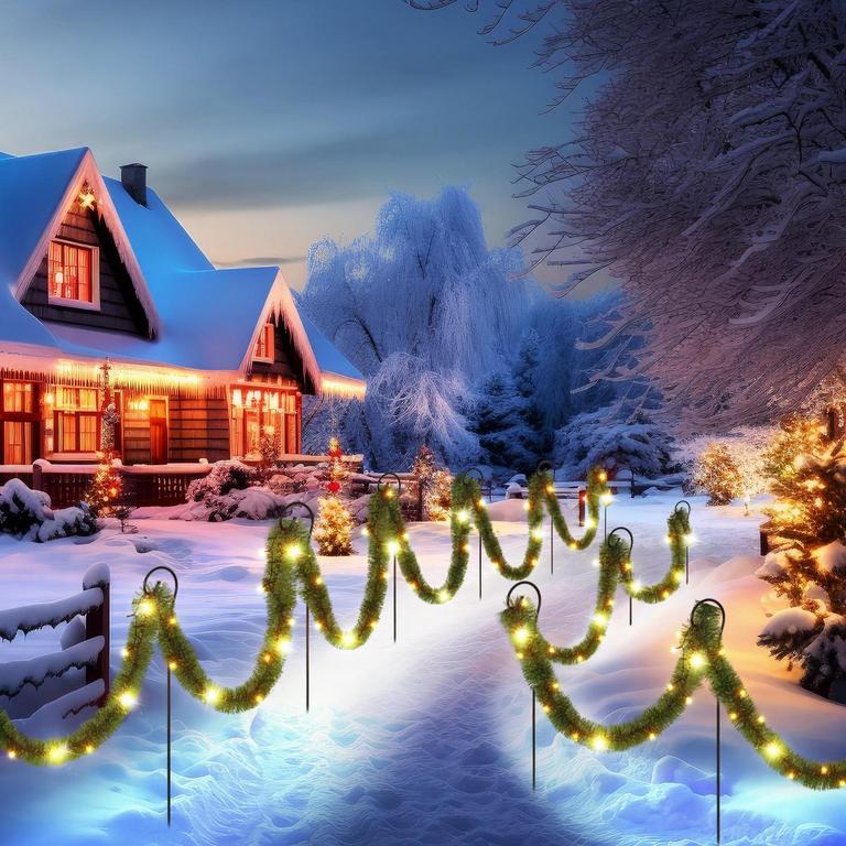 DAIFUNLI 50FT SOLAR GARLAND LIGHTS