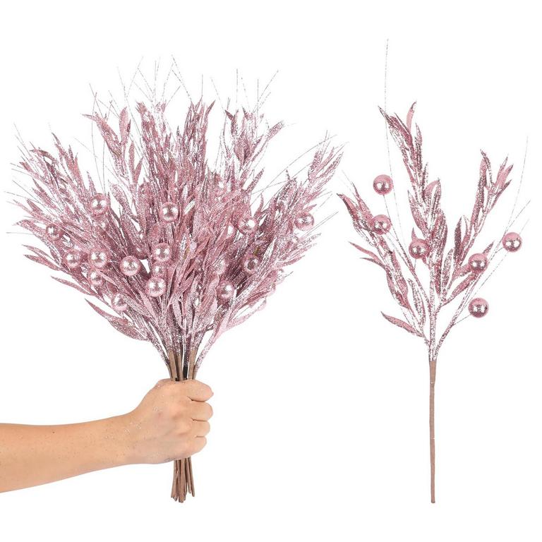 10PCS PINK BERRIES DECORATIONS