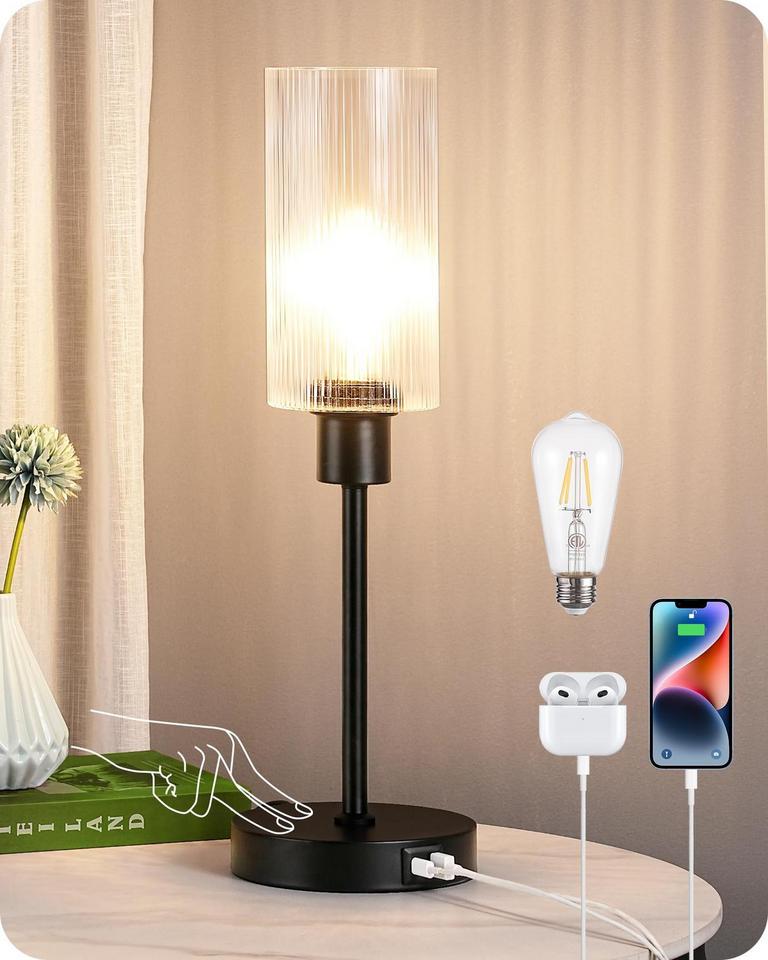 EDISHINE TABLE LAMP 19IN
