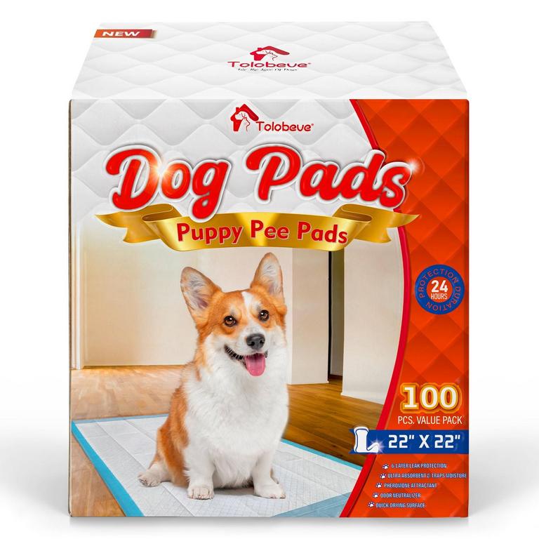 TOLOBEVE L DOG PEE PADS 100PK