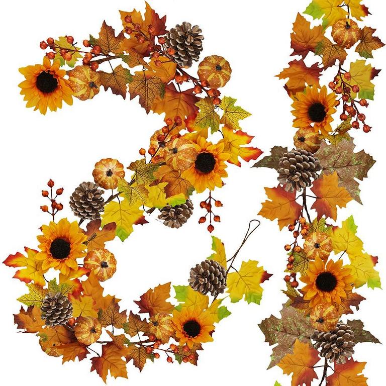 2PK 6FT FALL GARLANDS