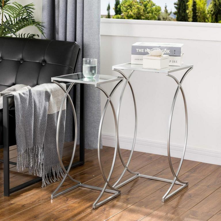 GLITZHOME NESTING TABLES 2PCS