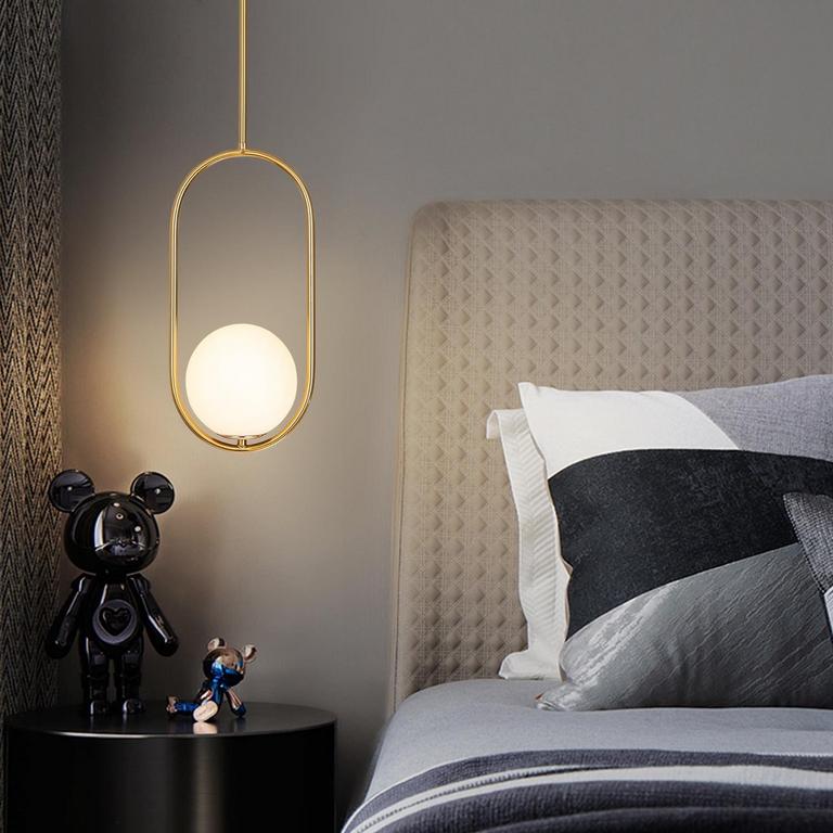 SEEU MODERN GOLD PENDANT LIGHT 7.8"D