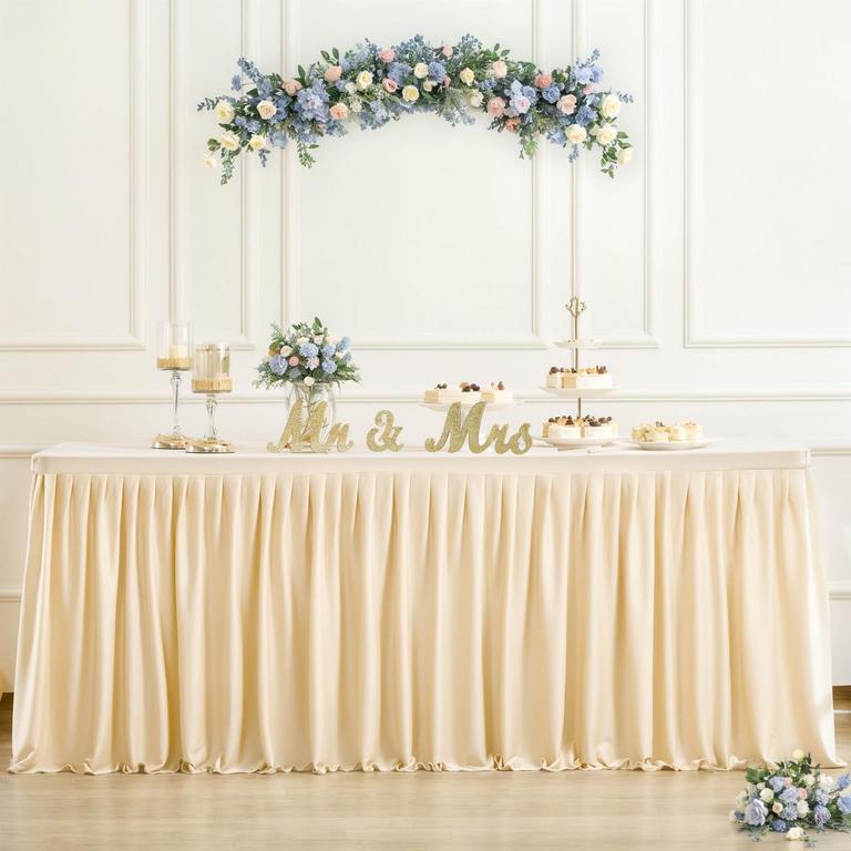 6FT CHAMPAGNE TABLECLOTH