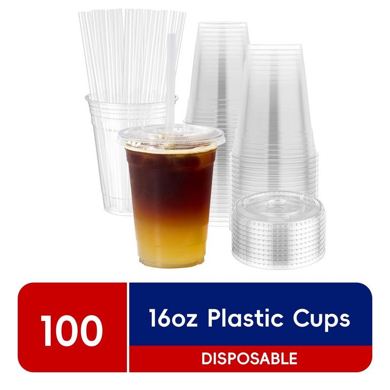 JOLLY CHEF 16OZ PLASTIC CUPS 100PK