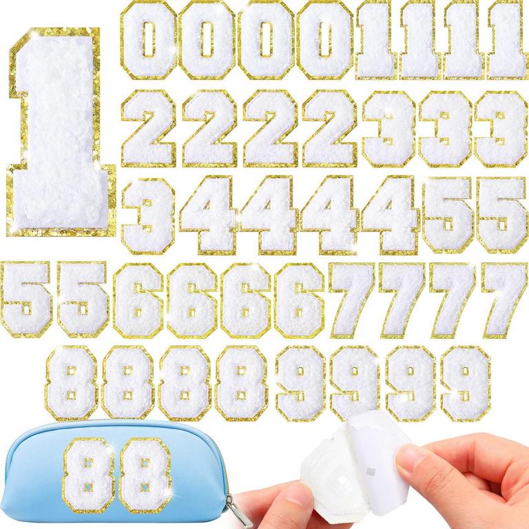YILLOOG 40PCS NUMBER PATCHES
