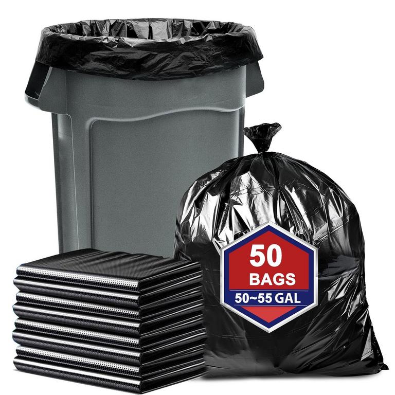 MAPLE STAR 55GAL TRASH BAGS 50PK