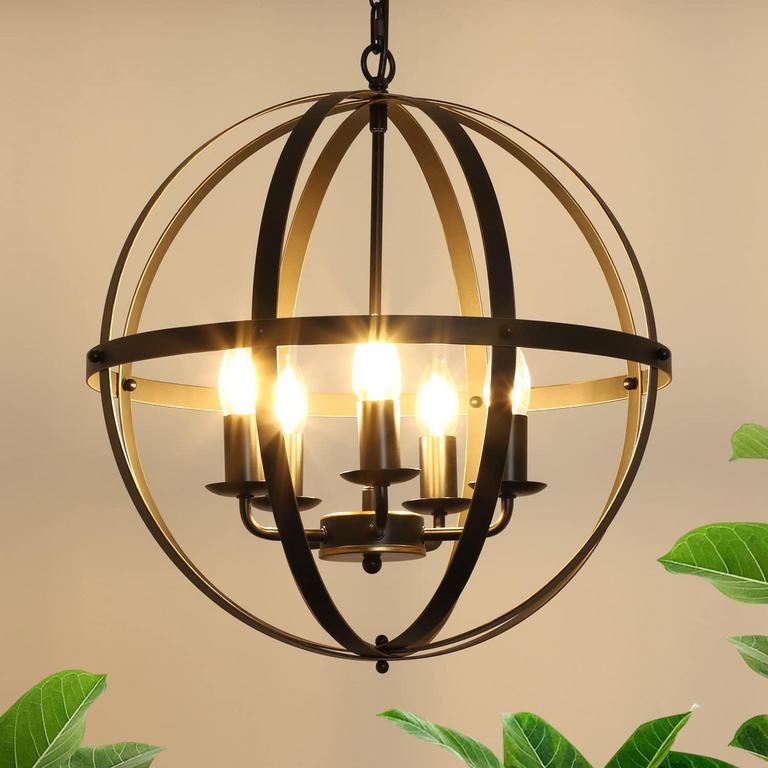 DINGLILIGHTING 5-LIGHT 17.7"D PENDANT