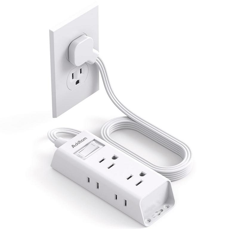 ADDTAM FLAT PLUG POWER STRIP