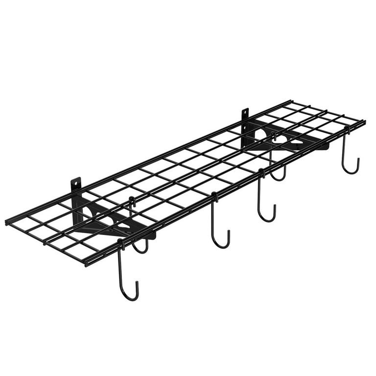 2 FLEXIMOUNTS 1X4 FT SHELVING