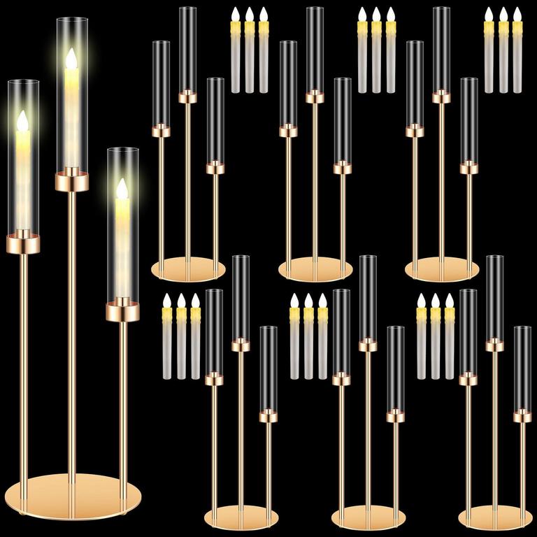 TANDEFIO 3-ARM CANDLEHOLDERS 6PCS