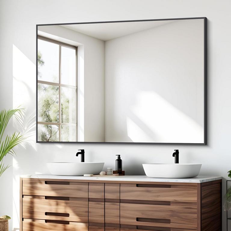 BONEWEI 48IN X 36IN BATHROOM MIRROR