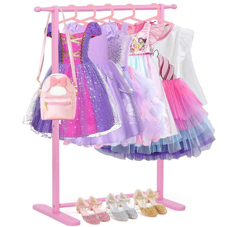 RELQUORAX KIDS CLOTHING RACK PINK