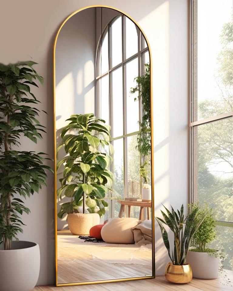 DYNWELL 18IN X 58IN GOLD MIRROR
