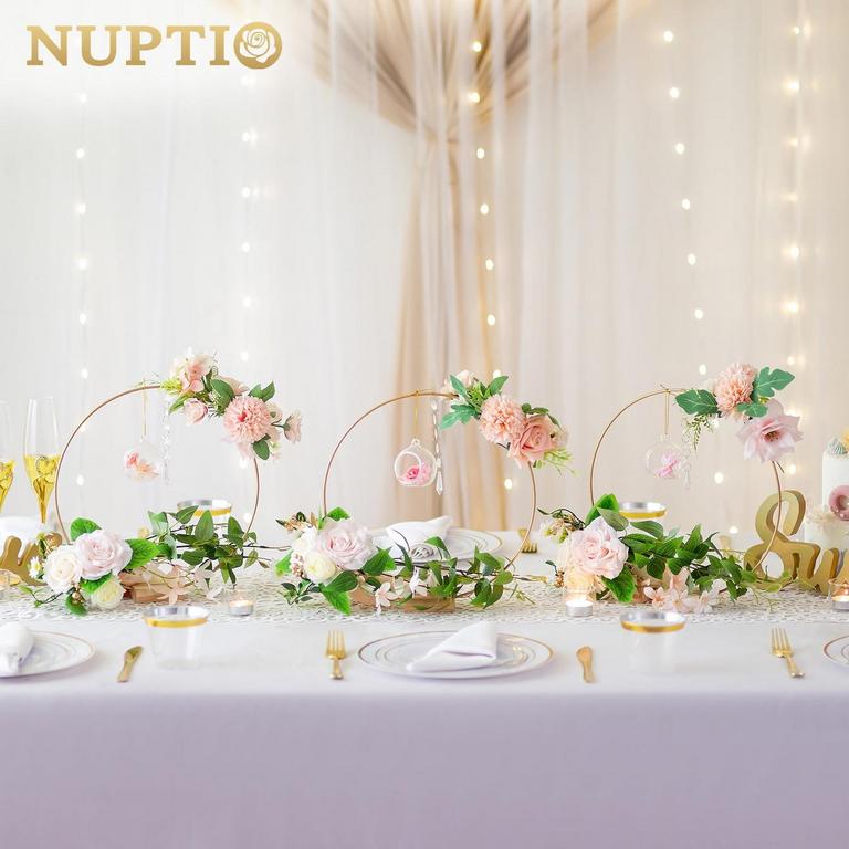 NUPTIO METAL RING DECOR HOOPS 20PK
