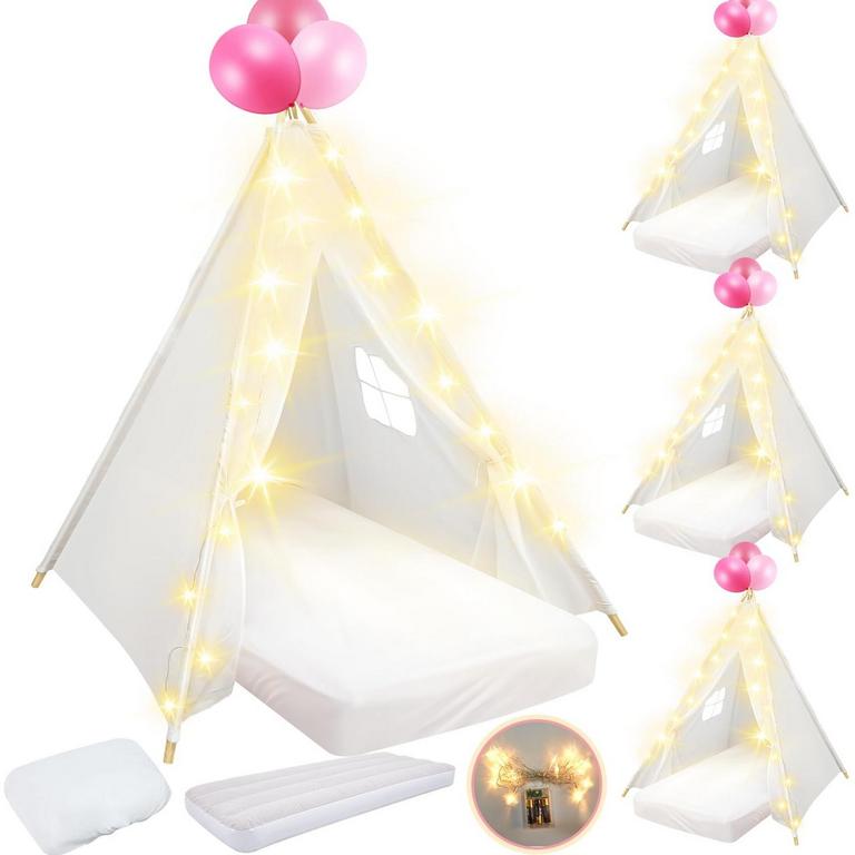 LEMOSAE KIDS TEEPEE TENTS 4PK