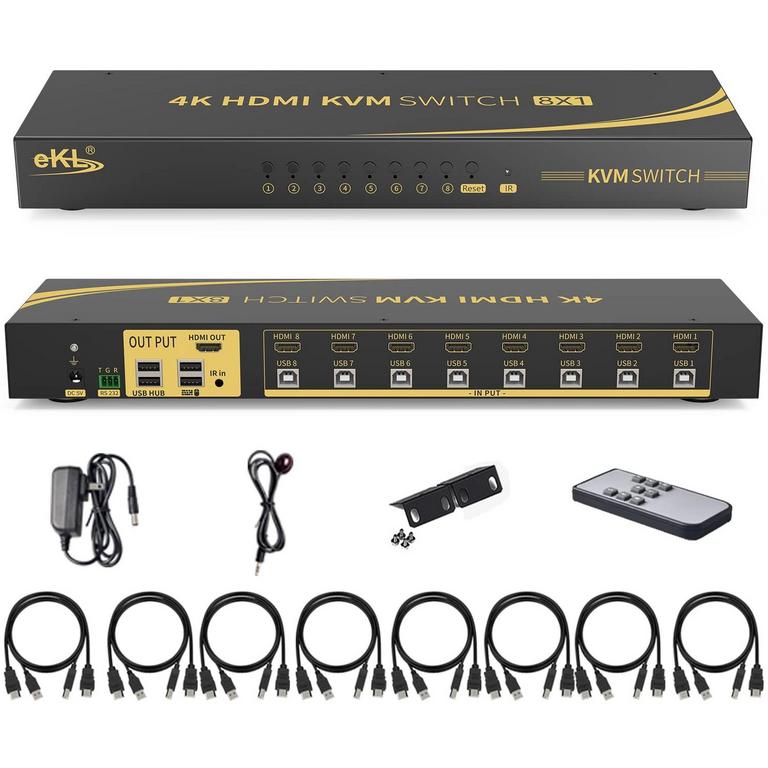 EKL 8PORT HDMI KVM SWITCH