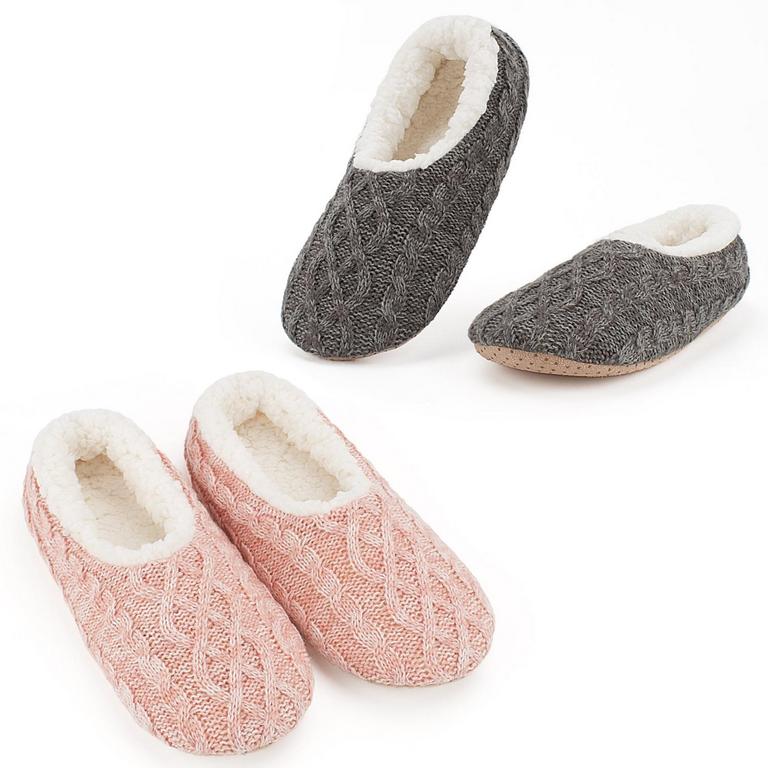 COSYONE1997 2 PAIR WOMEN'S SLIPPERS SZ 9/10