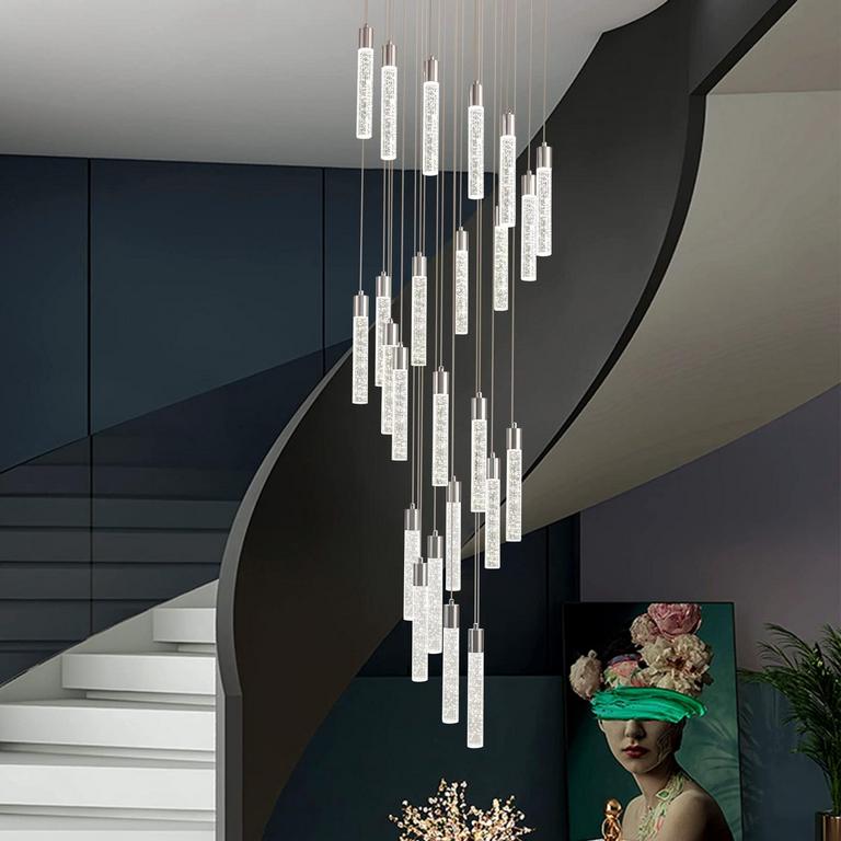 VOERQI 24-LIGHT CHANDELIER 19.7"D X 78.74"H