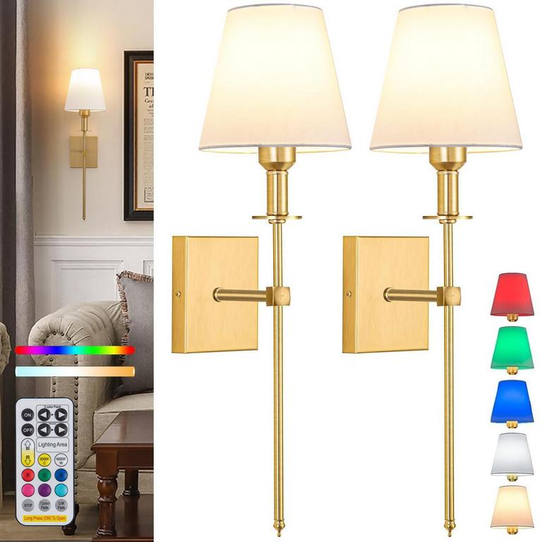 JENGUSH 25IN WALL LIGHTS SET OF 2