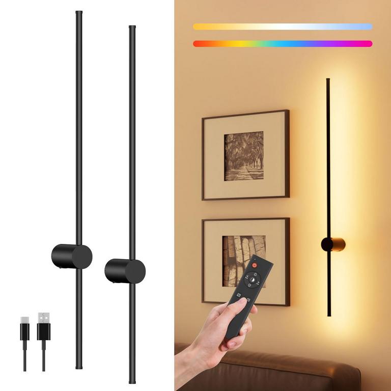 POPOIRON 40IN WALL SCONCES 2PK