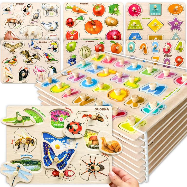 QUOKKA WOOD PUZZLES 8PK