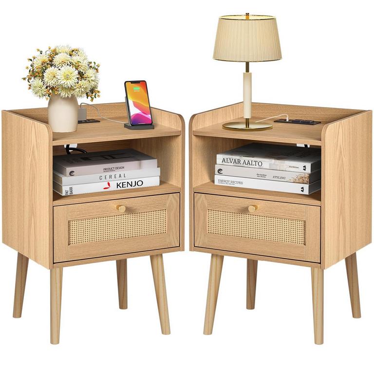 MECHYIN NIGHTSTANDS SET OF 2
