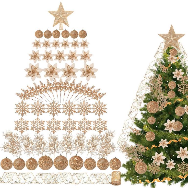 MOUCUNY 68PCS ORNAMENTS