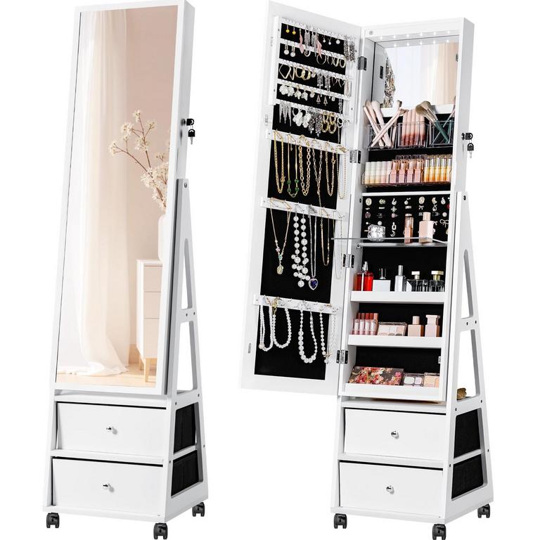 JUMMICO LOCKABLE JEWELRY CABINET