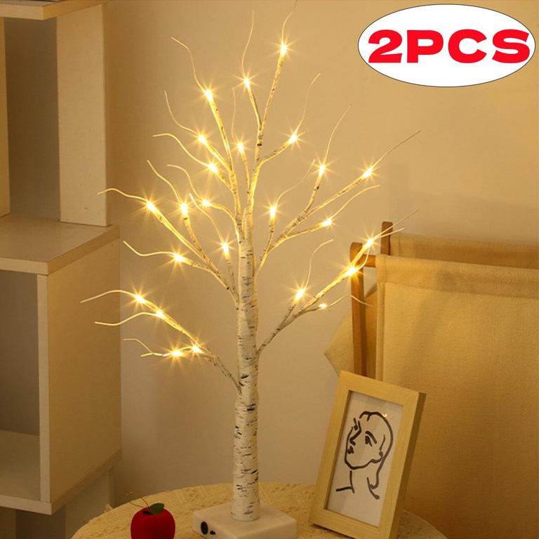 KABUER 2FT LIGHTED TREES 2PK