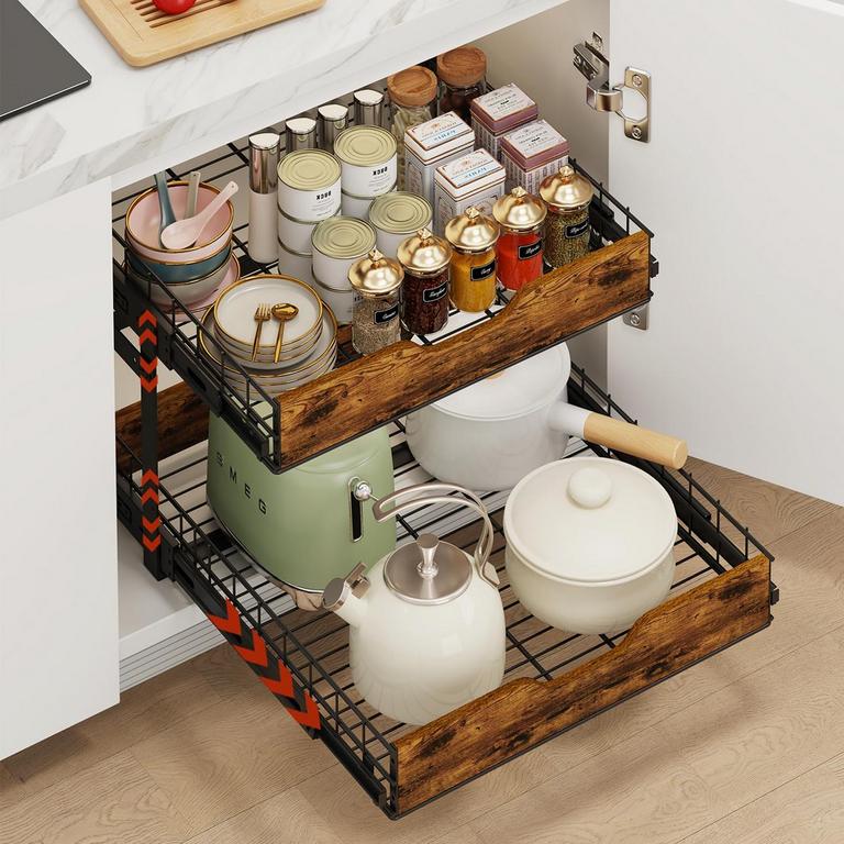 HUXITOCAN PULL OUT CABINET ORGANIZER