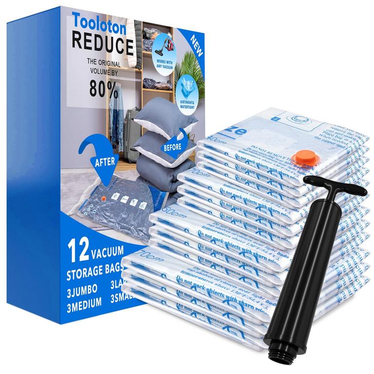 TOOLOTON 12PK STORAGE BAGS