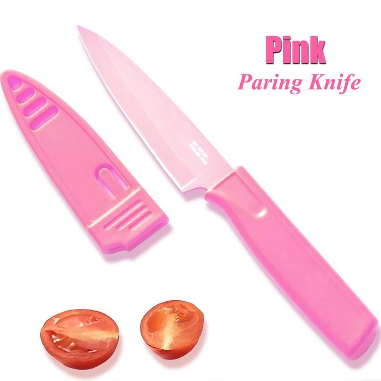VIEROLA 4IN PINK PARING KNIFE