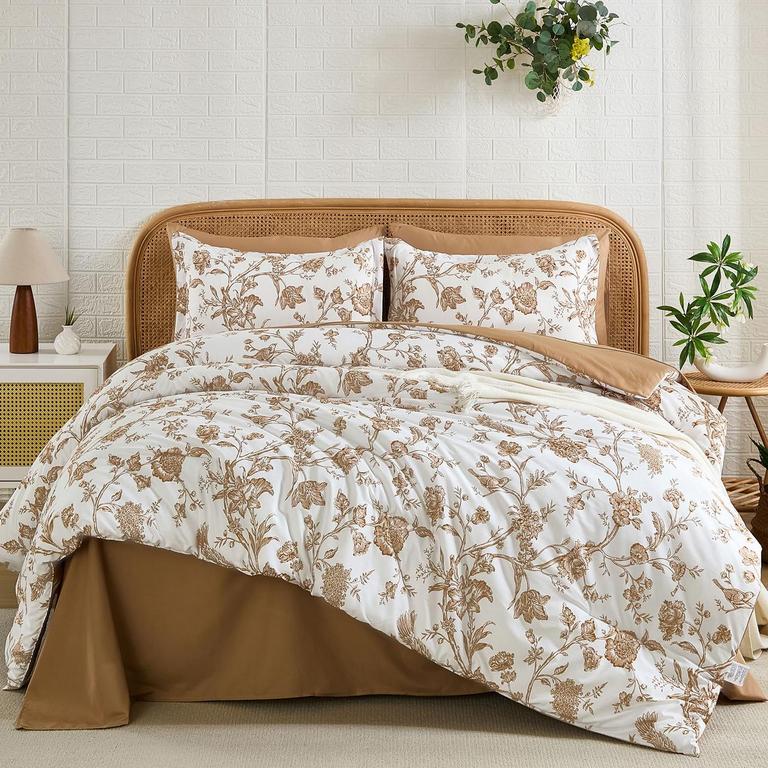 LUXUDECOR QUEEN COMFORTER SET