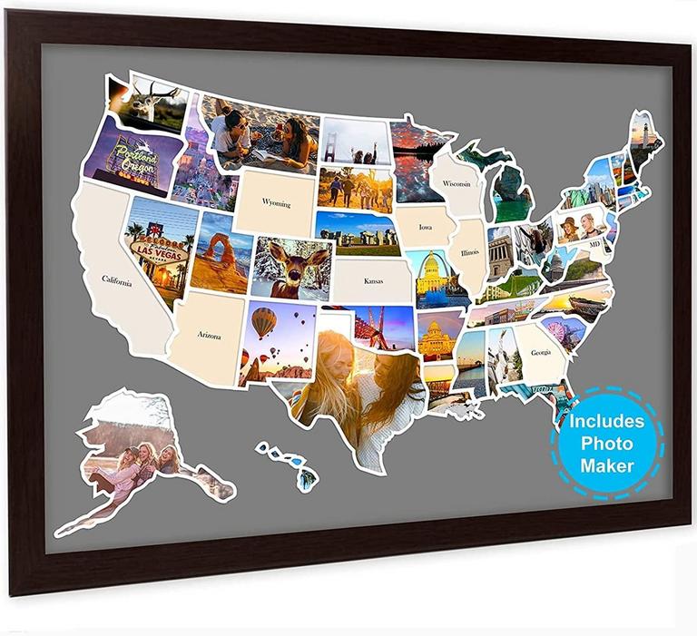YLOVAN USA PHOTO MAP 24IN X 36IN 