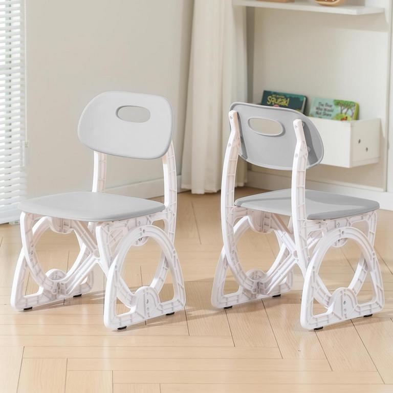 LUUYOUU ADJ KIDS CHAIRS 11.8IN 2PK