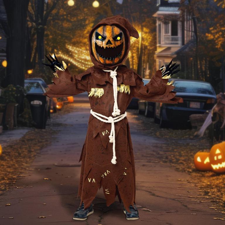 SYNCFUN PUMPKIN COSTUME 5-10Y