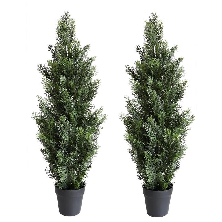 MOMOPLANT 35IN FAUX TREES 2PK